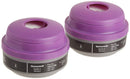 Honeywell 7581P100L Combo Organic Vapor and P100 Particulate Filter Cartridge ,Pack of 2 Black/Magenta, 2.75 X 7 X 3.5