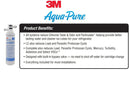 3M Aqua-Pure Under Sink Dedicated Faucet Replacement Water Filter Cartridge, fo