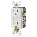 Leviton Self-Test SmartlockPro Slim GFCI Tamper-Resistant Receptacle with LED Indicator