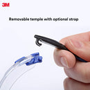 3M™ Solus Protective Eyewear with Clear Scotchgard™ Anti-Fog Lens, S1101SGAF, Black/Blue, Pack of 20