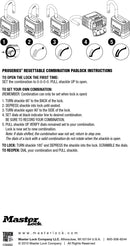 Master Lock 1177D 2-1/4in (57mm) Wide ProSeries Shrouded Brass Resettable Combination Padlock, 4 Pack Bundle w/Lumintrail Key Chain Light