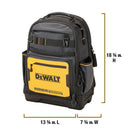 DEWALT Tool Backpack - Ergonomic, 43 Pockets, Water Resistant Compartment (DWST560102)
