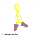 3M™ No-Touch Foam Corded Plugs, P2001, Purple, 400 Pairs (4 Boxes of 100 Pairs)