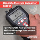 Tramex Concrete Moisture Encounter CMEX5 | Meter for Measuring Moisture Content & Relative Humidity in Concrete, Wood & Building Materials