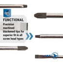 JET Screwdriver Set - Cushion Grip Handles- 14 Pieces