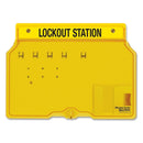 Master Lock - Padlock Station, Holds 4 Safety Padlocks, Yellow, Sold as 1 Each, MLK1482B