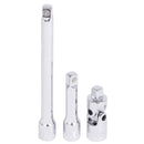 JET 42-Piece 1/4-inch Drive SAE/Metric, 6 Point, Ratchet Wrench Chrome Socket Set, 600125