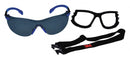 3M™ Solus Protective Eyewear with Clear Scotchgard™ Anti-Fog Lens, S1101SGAF, Black/Blue, Pack of 20