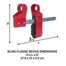 Blind Flange Lockout Device Small