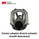 PK/2: 3M Full Facepiece Reusable Respirator, Respiratory Protection, Large Lens, Lightweght, Silicone Faceseal, Cool Flow Valve, Easy Clean, Medium