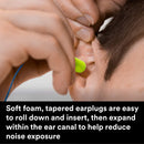 3M E-A-Rsoft Metal Detectable Corded Earplugs, Hearing Conservation 311-4106 in Poly Bag Regular Size