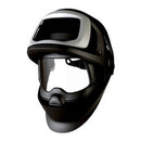 3M 00051141564043 Speedglas Welding Helmet with Side Windows and Extended Headcover, Black/Silver