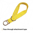 3M DBI-SALA 1003006C Tie Off Adaptor, 6', Pass-Thru Type, with 3" Wear Pad, Yellow