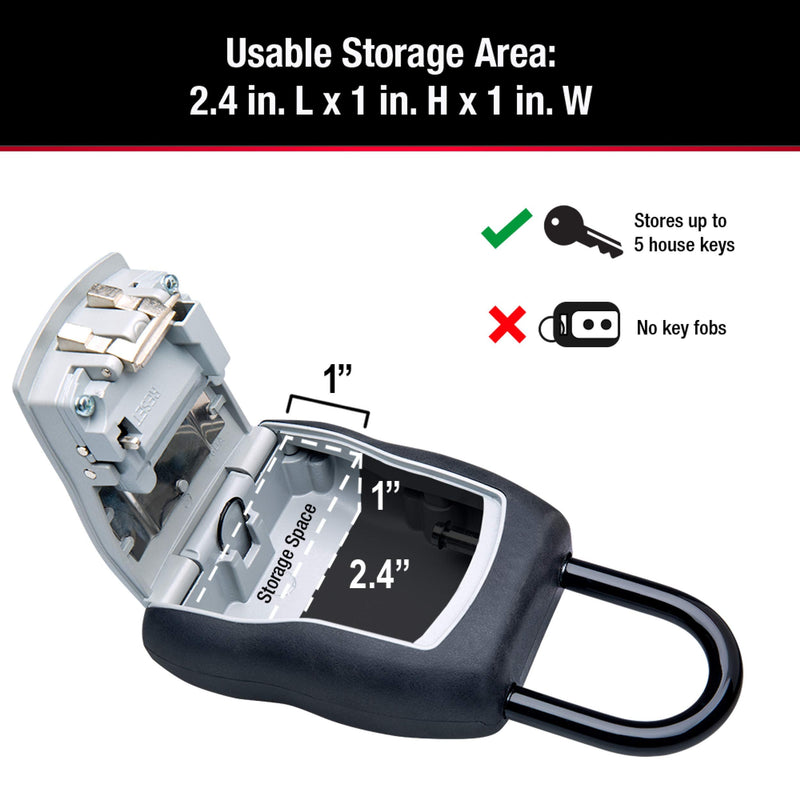 Master Lock 5401D Select Access Wall-Mounted Key Storage Box with Set-Your-Own Combination Lock