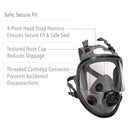 North by Honeywell 068-54001 Series 5400 Full Facepiece Respirator, Medium/Large