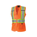 Pioneer V1021850-2XL High Visibility Women's Safety Vest, Orange, XX-Large