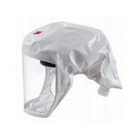 PK/10: 3M Versaflo S-133L-5 Headcover with Integrated Head Suspension, White, Medium/Large
