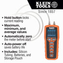 Klein Tools ET180 Digital Manometer, Air and Gas Pressure Tester, Differential Dual Port Pressure Gauge, Large LCD Display with Backlight