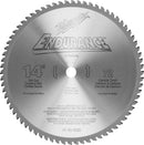 Milwaukee 48-40-4505 14-Inch 72 Tooth ATB Dry Cut Carbide Tipped Saw Blade with 1-Inch Arbor for Blade Right Saws