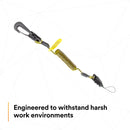 3M - EXT-C2LCOIL-10PK DBI-SALA Fall Protection for Tools,1500060,Clip2Loop Coil Tether for Small Objects, Swivel Snap for Any D-Ring Attachment, Side Release Loop,10-Pack