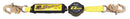 3M DBI-SALA 1241460 Shock Absorbing Lanyard, 6' Single-Leg Retractable Web and Snap Hooks at Each End, Navy/Yellow