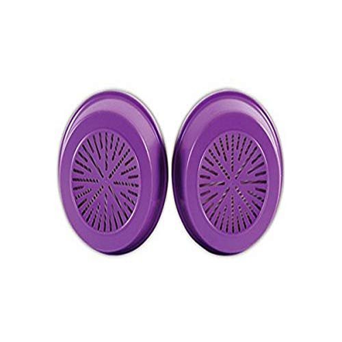 Honeywell 75SCP100L North 75SCP100 Combination Gas and Vapor Cartridge with P100 Particulate Filter, Purple (Pack of 2)