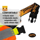 Pioneer V1120661U Hi-Vis Waterproof Quilted Bib Pant - Yellow/Green (XL)