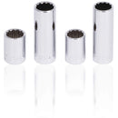 JET 42-Piece 1/4-inch Drive SAE/Metric, 12 Point, Ratchet Wrench Chrome Socket Set, 600126