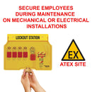 Master Lock 4-Padlock Capacity Lockout Station with Cover