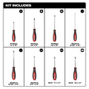 Milwaukee 48-22-2708 8 Piece Screwdriver Set w/ECX