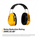 3M Optime 98 Series Earmuff - Yellow, Model
