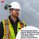 3M™ Solus Protective Eyewear with Clear Scotchgard™ Anti-Fog Lens, S1101SGAF, Black/Blue, Pack of 20