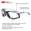 3M™ Virtua™ Cord Control System Protective Eyewear, VC215AF, Clear Anti-Fog Lens, 1.5 Dioptre, Pack of 20