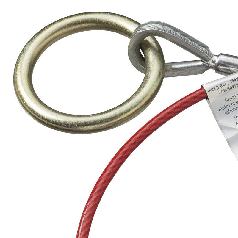 PeakWorks V8208406-6' (1.8 m) Cable Anchor Sling - 1/4" PVC Coated Galvanized Cable