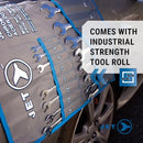 JET Torque Wrench Set and Organizer – 22 Piece Metric Raised Panel Combination, Up to 7mm - 32mm Sizes, Industrial Strength Chrome Vanadium, Included Pouch, Meets ANSI Specifications, 700177