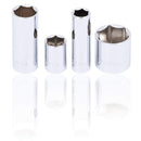 JET 1/2 Inch Drive Socket Wrench Set - SAE & Metric 6 Point Deep & Standard Length Sockets with Torque Drive - 55 Pieces