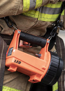 Streamlight 44454 Fire Vulcan LED Flashlight with Dual Rear LEDS, Quick Release Shoulder Strap and without Charger, Orange