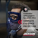 JACKSON SAFETY GPL530 Premium Safety Goggles with detachable Faceshield