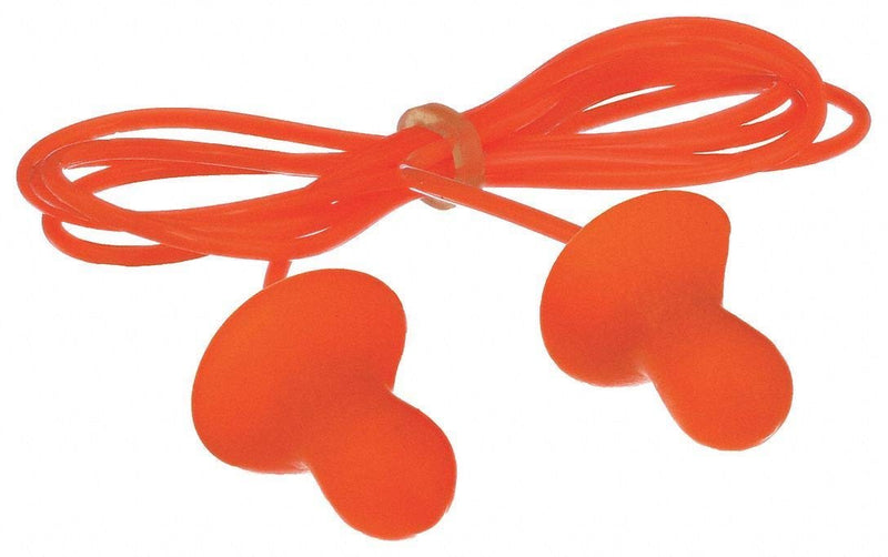 Honeywell Howard Leight QD30 Quiet Multiple-Use Earplugs Corded 26NRR Orange/Blue 100 Pairs