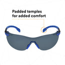 3M Solus 27557 3M Solus, 1000-Series, S1102SGAF-Kt, Foam, Strap, Black/Blue, Grey Scotchgard Anti-Fog Lens, One Size