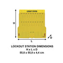 Master Lock 20 Pack Lockout Station with Cover, Unfilled