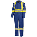 Pioneer Winter CSA Flame Resistant Hi Vis Insulated Work Coverall, Easy Boot Access & Action Back, Royal Blue, 2XL, V2560111-2XL