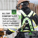 PeakWorks Contractor Series Fall Protection Full Body Safety Harness