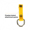 3M DBI-SALA Fall Protection for Tools, 1500003,Attachment Point with Single D-Ring, 05" X 225", On One End for Tools Up to 2 lb.s, 10-Pack