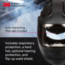 3M Speedglas Welding Helmet 9100MP, 37-1101-00SW with 3M Adflo Powered Air Purifying Respirator