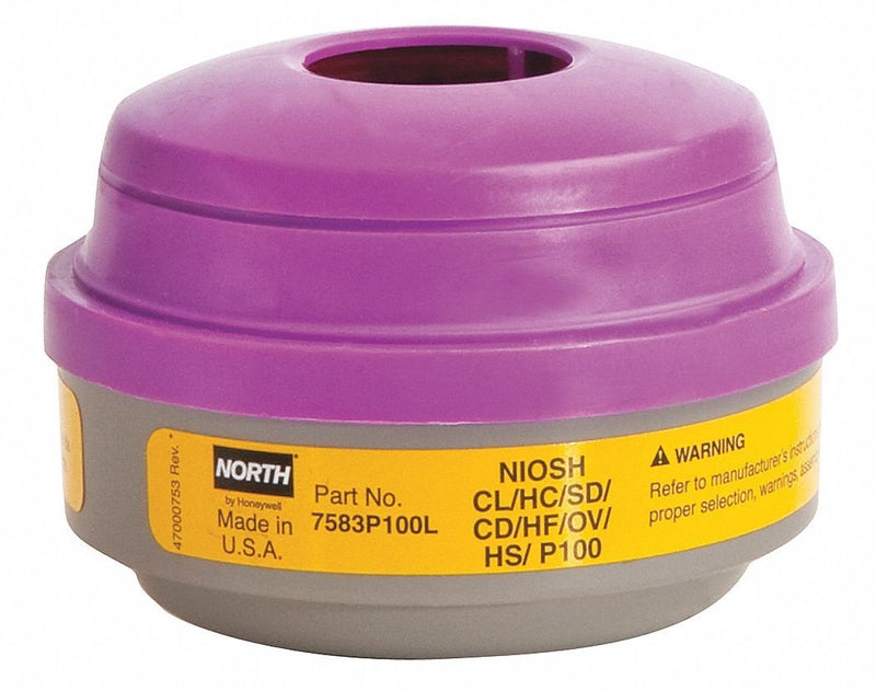 Cartridge for North Full-Face and Half-Mask Respirators, P100 filter
