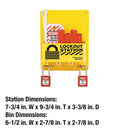 Master Lock S1720E410 Circuit Breaker Lockout Center with 410RED Zenex Padlock