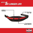 Milwaukee Red & Black, Red One Size Tool Belt - 48-22-8140 - Padded, Durable, 3 Pockets, Buckle Closure