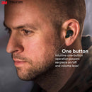 3M PELTOR TEP-200 Tactical Earplug Kit, NRR 23dB, Rechargeable, Noise Reduction, Construction, Law Enforcement black