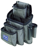 3M DBI-SALA 9504072 15-Pocket Tool and Equipment Pouch, Installs to Most Belts, Blue/Grey
